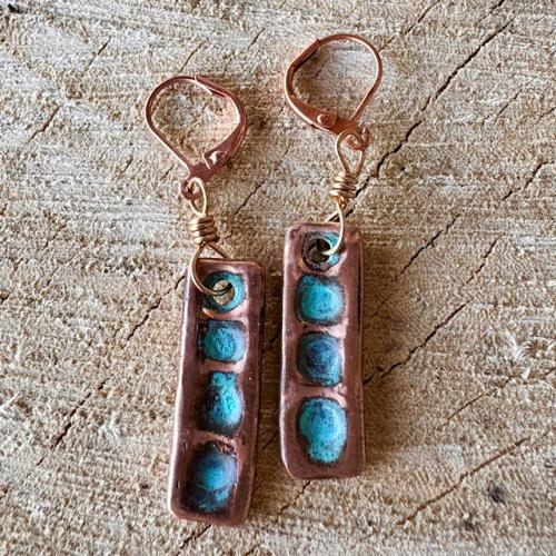 Copper-earrings